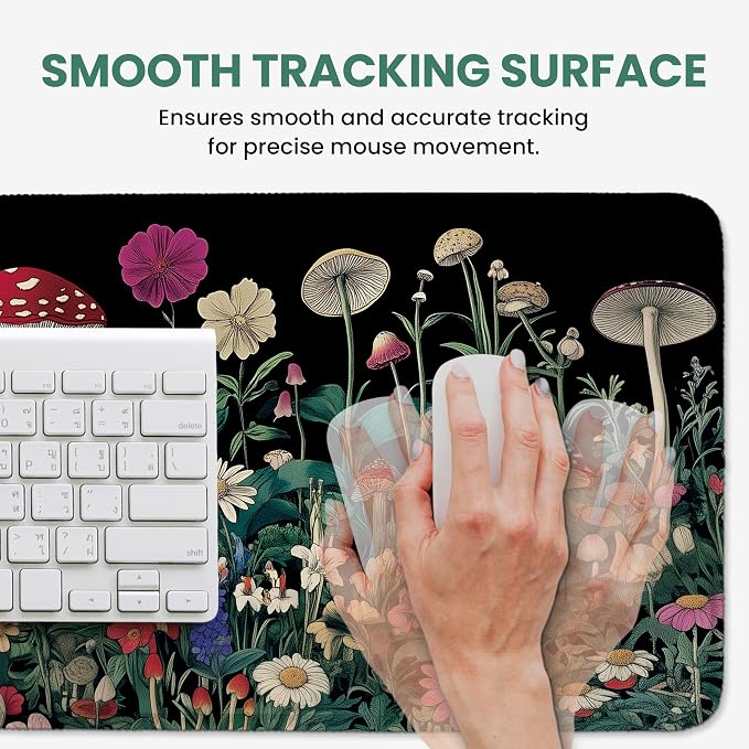 Aesthetic Desk Mat, Cute Woodland Mushroom Desk Pad Protector - Image 4