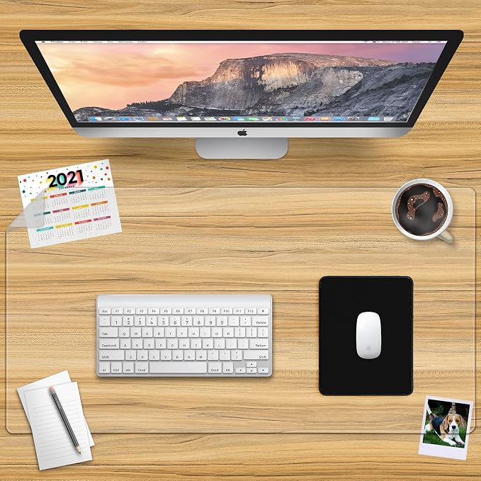 Awnour Clear Desk Pad Blotter on Top of Desks - Image 4