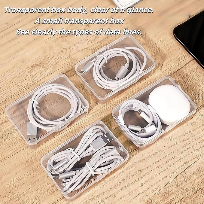 11 Box Cable Organizer Storage Box, Desktop Cable Management - Image 5