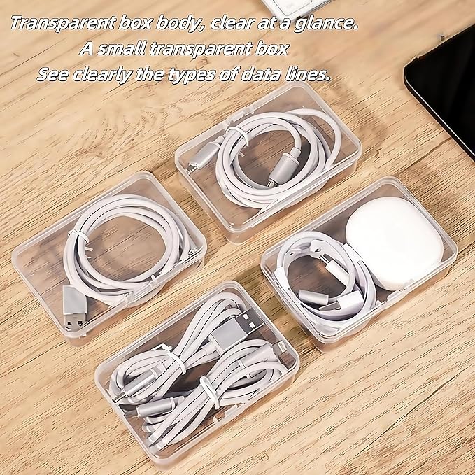2 Pcs 11 Box Cable Organizer Storage Box, Desktop Cable Management - Image 8