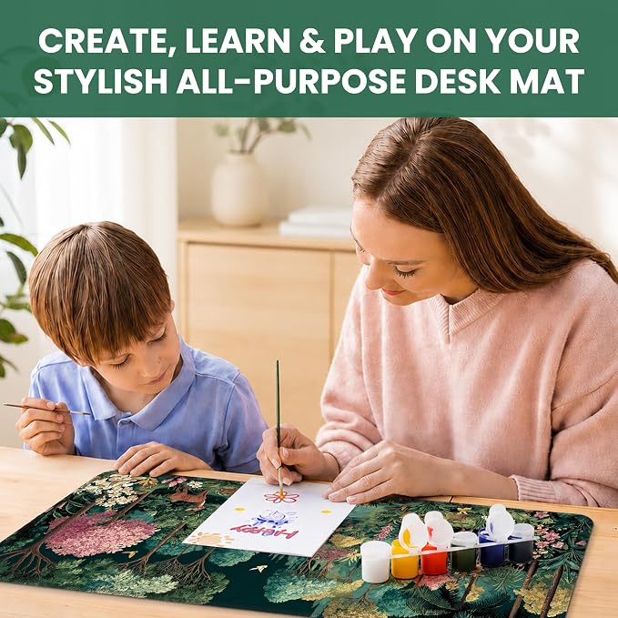 Aesthetic Desk Mat, Cute Enchanted Forest Desk Pad Protector - Image 7