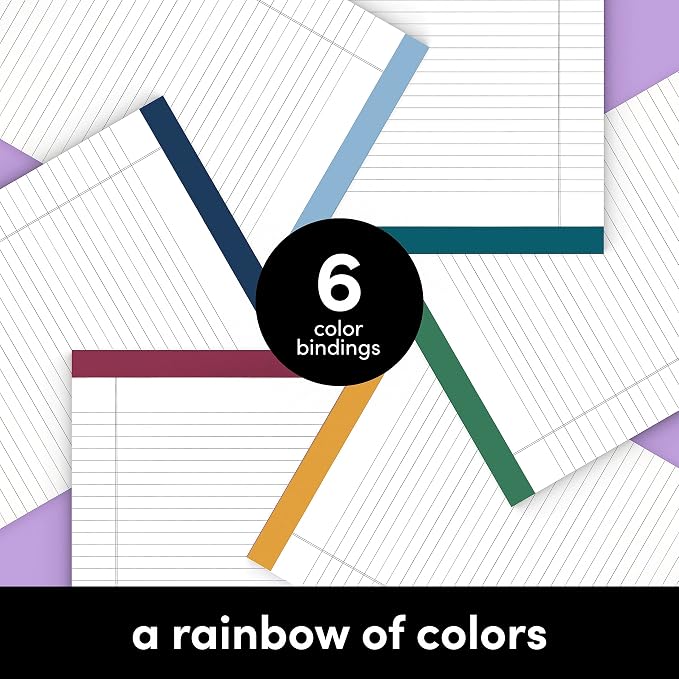 PAPERAGE Lined Legal Pads, 6 Pack, 50 Sheets Each, Wide/Legal Ruled, Note Pads - Image 3