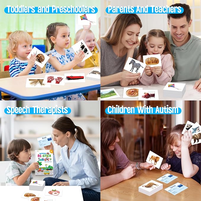 140 Noun Picture-Word Cards, Picture Flashcards Language Builder Visual Aid - Image 7