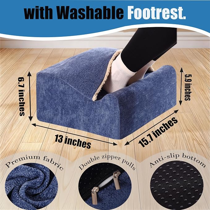 Keep Warm Foot Stool Foot Rest for Under Desk At Work | Office Footrest - Image 2