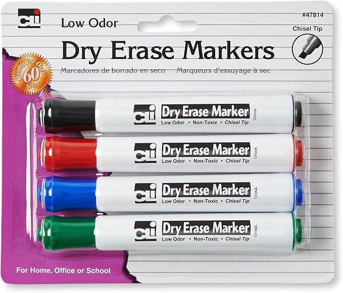 Charles Leonard Dry Erase Markers, Low Odor - Image 2