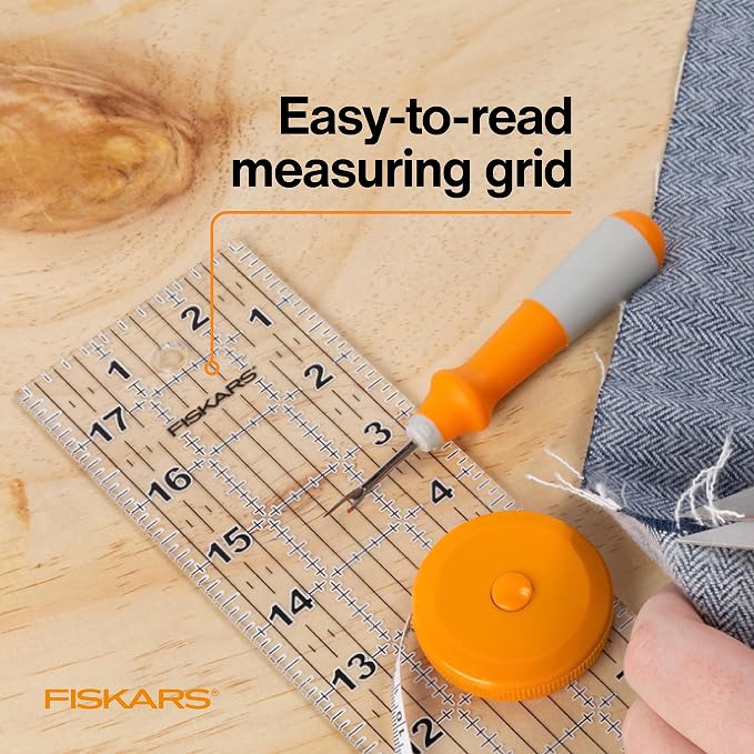 Fiskars Sewing Ruler, Sewing and Quilting Supplies, Arts and Craft Supplies - Image 4