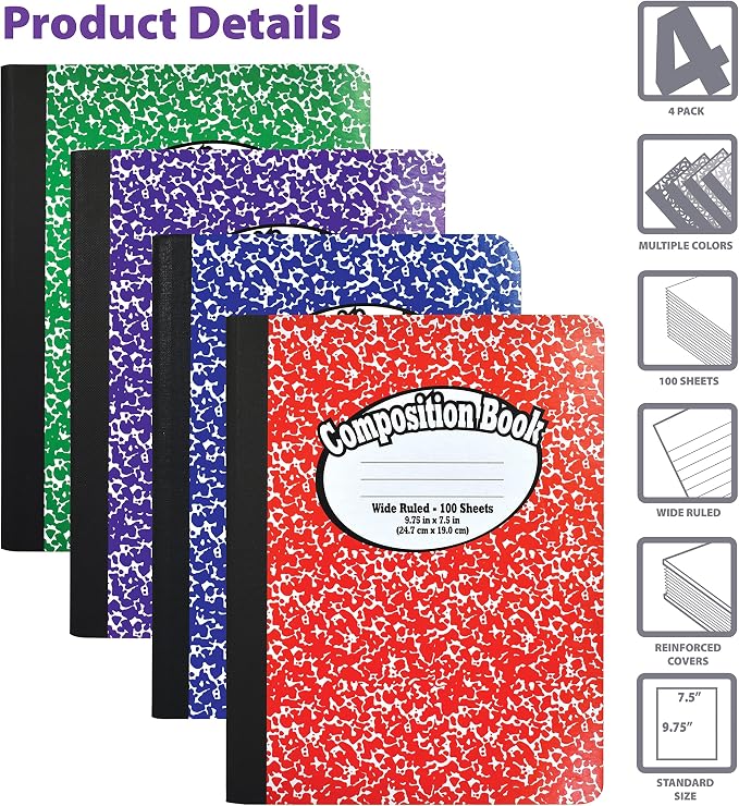Better Office Products Composition Book Notebook - Image 3