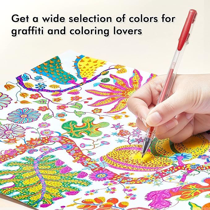 Shuttle Art 120 Unique Colors Gel Pens Gel Pen Set - Image 6