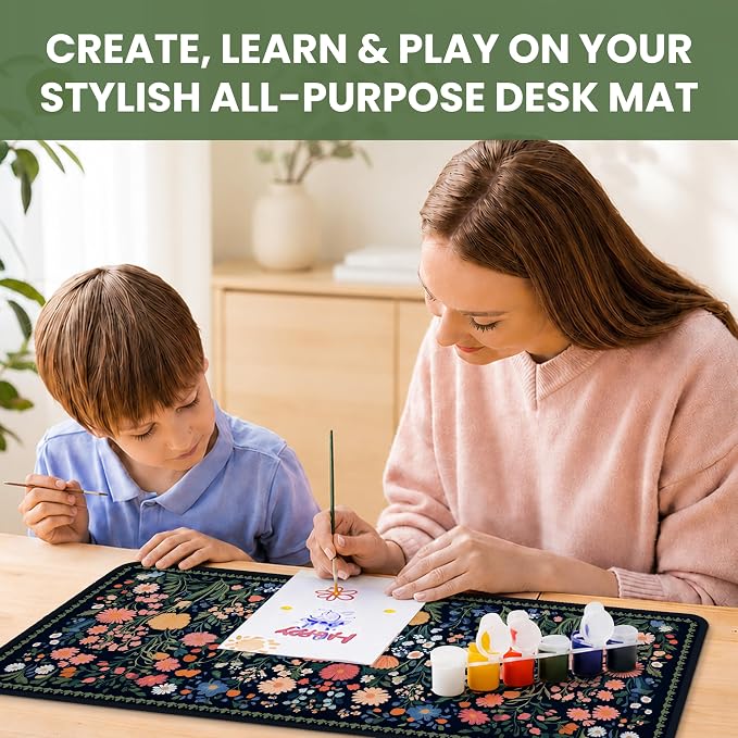 Aesthetic Desk Mat, Cute Whimsy Garden Desk Pad Protector - Image 7