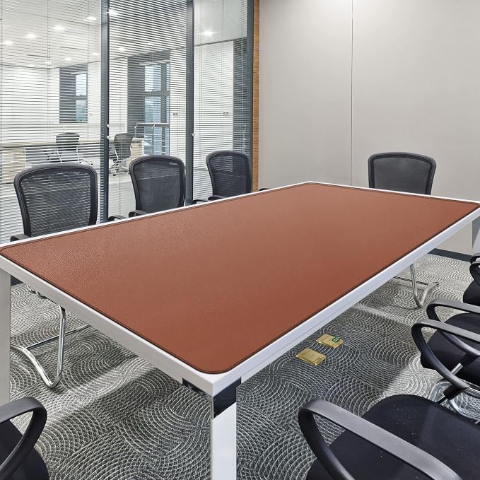 CENNBIE MAX200 78.7" x 39.4" Leather Desk Mat, Extra Large Desk Pad Blotter - Image 4