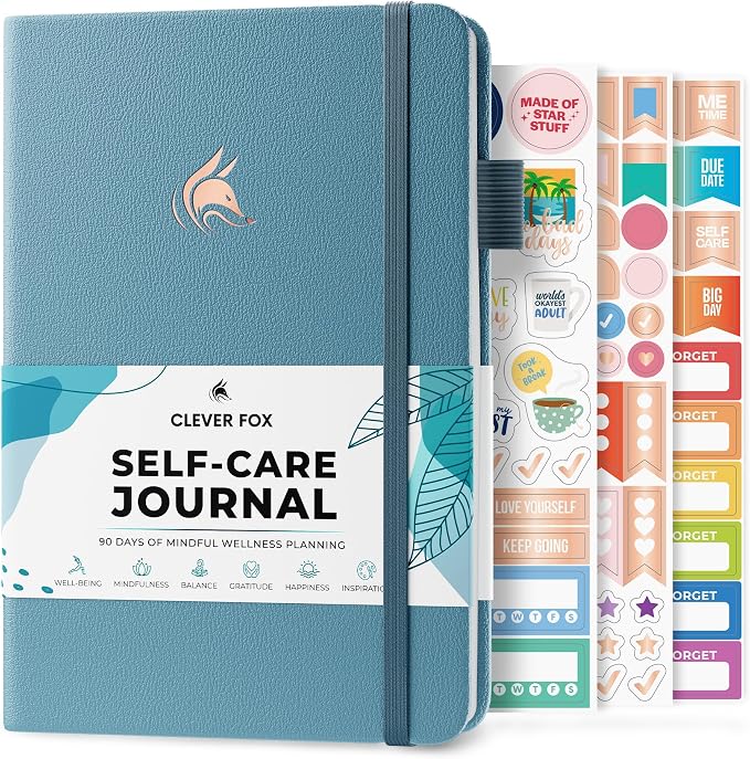 Clever Fox Self-Care Journal – Daily Reflection Notebook – Mental Health & by CleverFox
