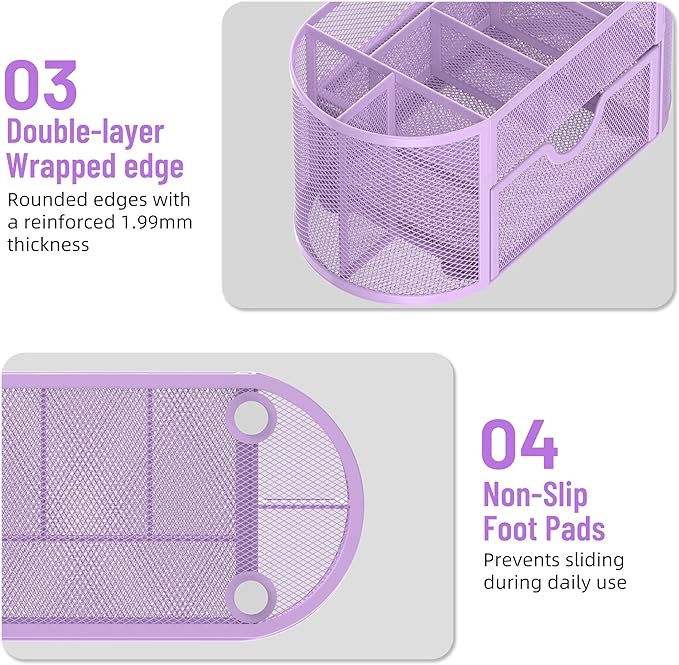 SUPEASY Mesh Desk Organizer, Desk Accessories & Workspace Organizers - Image 6