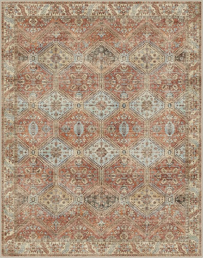 GENIMO 3x5 Area Rugs for Living Room, Machine Washable Non Slip Rugs, Low Pile - Image 4