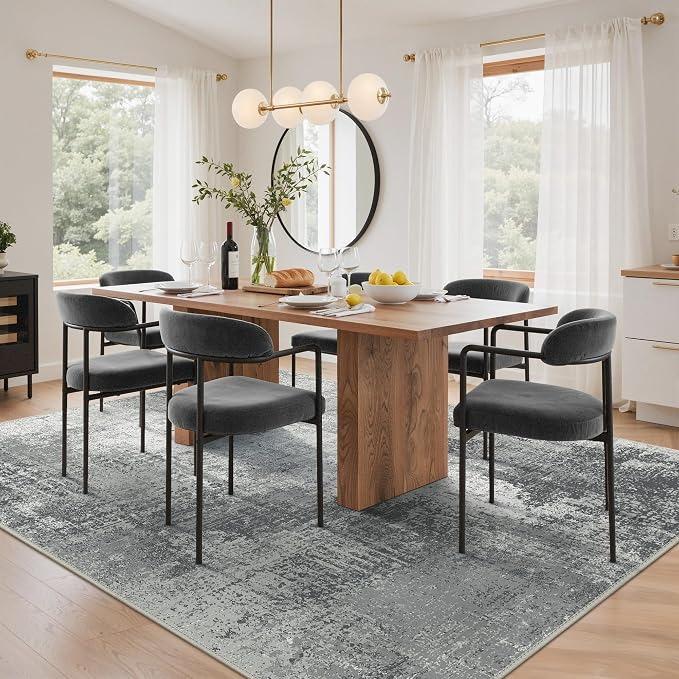 GENIMO Washable Area Rugs for Living Room, 8x10 Modern Non Slip Rugs, Low Pile - Image 4