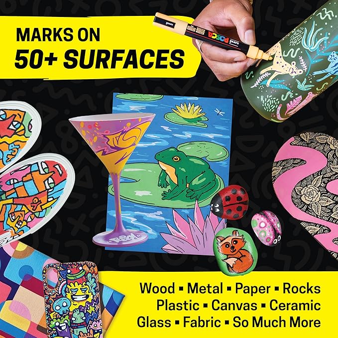 POSCA PC-5M Water-Based Paint Markers, Medium Point, 36 Pack - Image 4