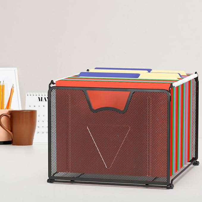 Simple Houseware Mesh Hanging File Folder Organizer - Image 4