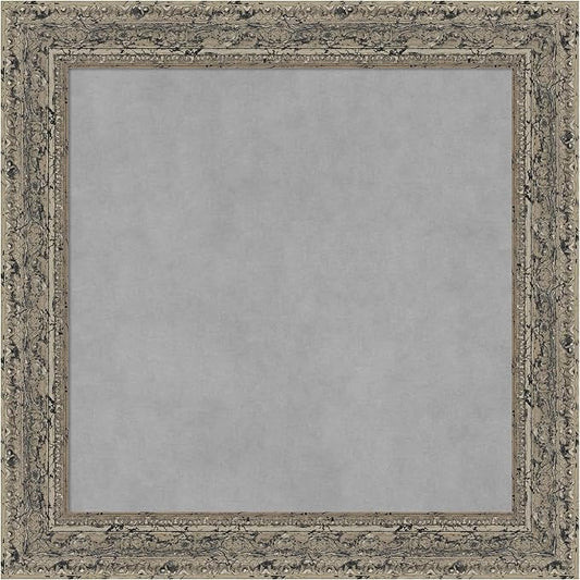 Amanti Art Silver Framed Magnetic Board 25x25 Medium Vision Board by AmantiArt