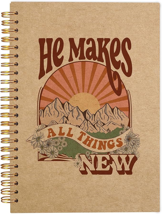 Christian Spiral Notebook, Christian Journal, Christian Notebook by Ecezatik