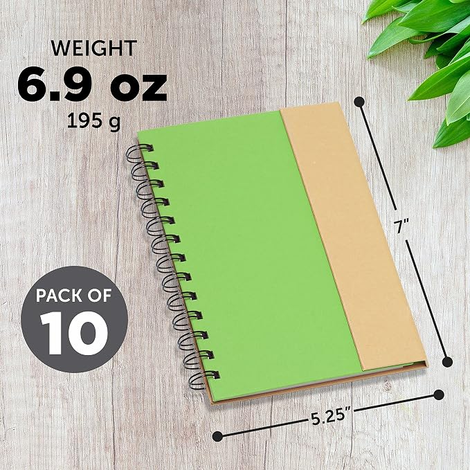 DISCOUNT PROMOS Eco Friendly Spiral Notebooks - Image 5