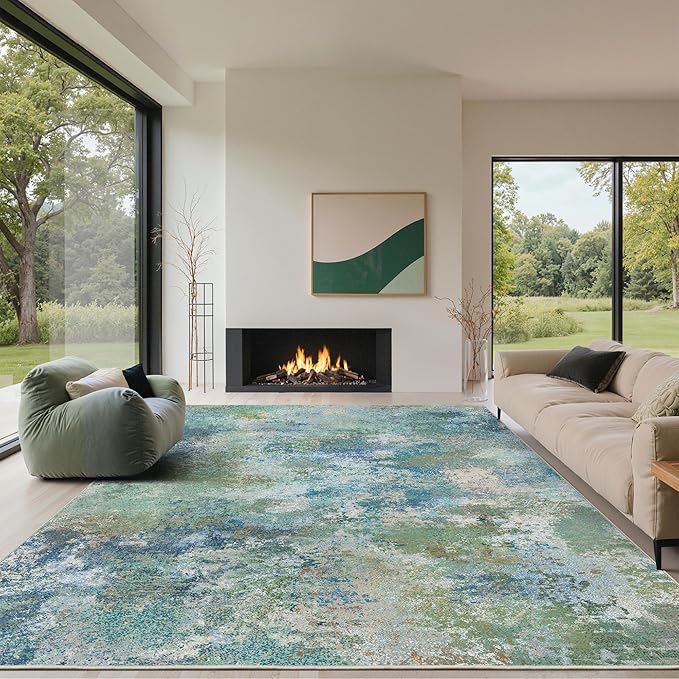 GENIMO Washable Rugs 9x12 Area Rugs by GENIMO