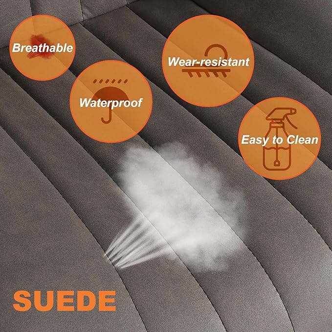 Bar Stools Set of 3, Swivel Counter Height Barstools with Back, Adjustable PU Leather Bar Chairs, Modern Armless Kitchen Island Stool, Brown-DeskLoop Office