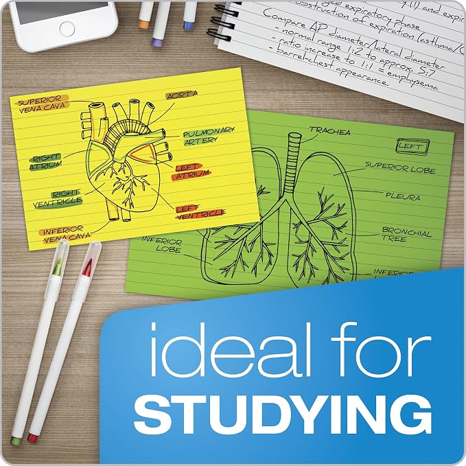 Oxford Neon Index Cards, 100 Per Pack - Image 6