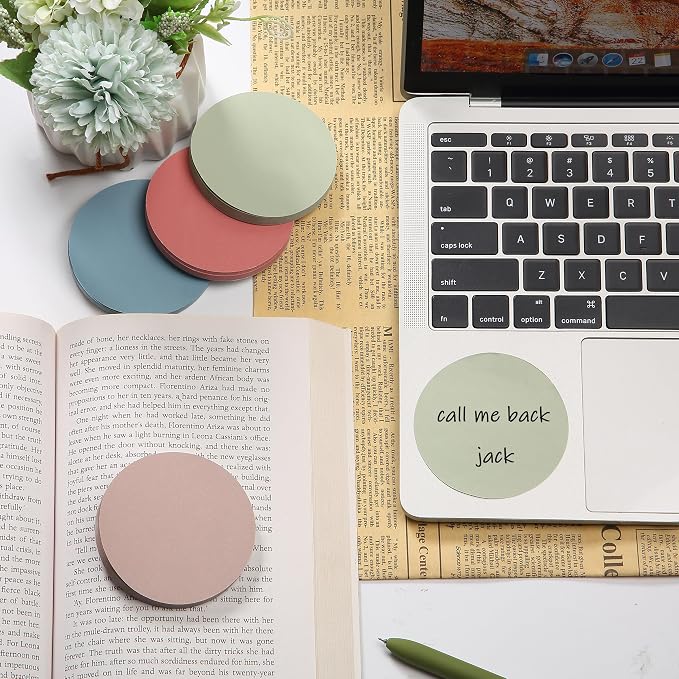 Mr. Pen- Round Sticky Notes, 2.8" Diameter, 12 Pads, 720 Sheets, Colorful | - Image 5