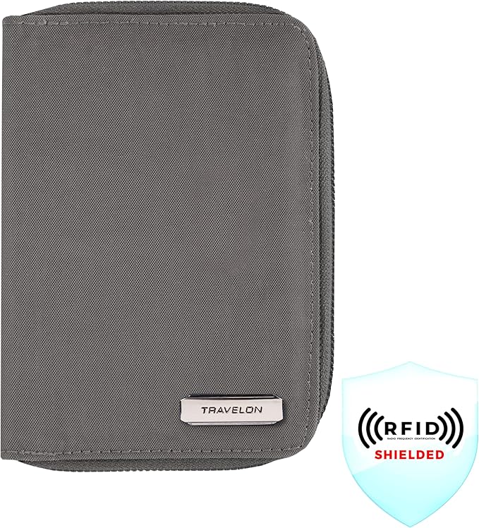 Travelon RFID Blocking Passport Zip Wallet - Image 2