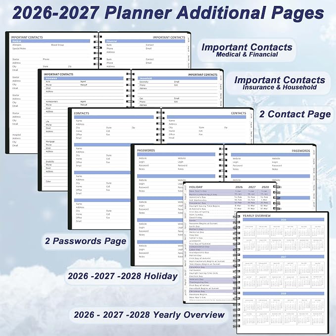 Monthly Planner 2026-2027, from Jul 2026-Dec 2027, 18 Months Calendar Book - Image 4