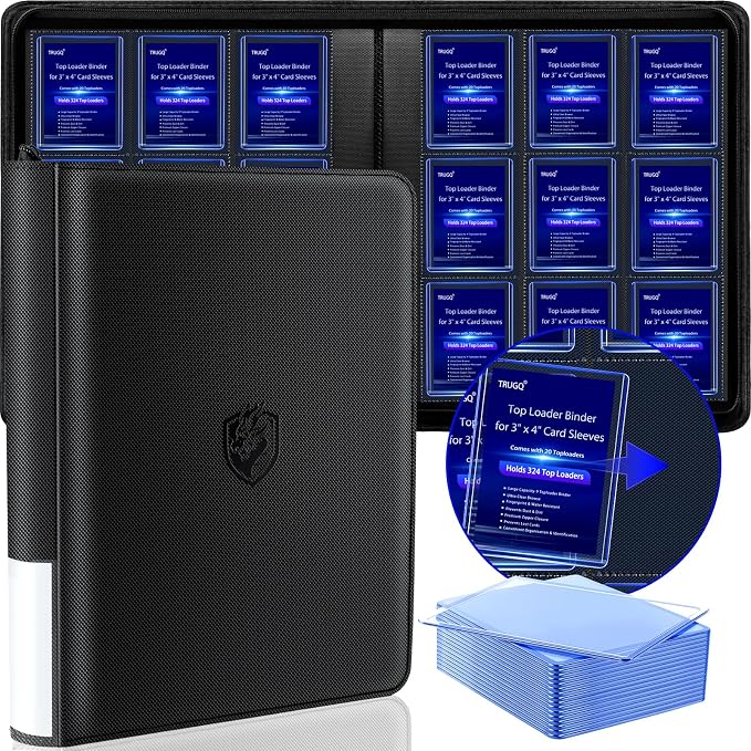 Toploader Binder Holds 324 Toploaders by TRUGQCardGuardians