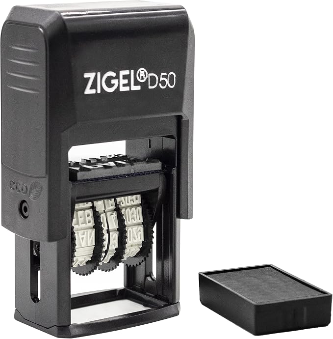 ZIGEL D50 Date Stamp with Shipped - Image 3