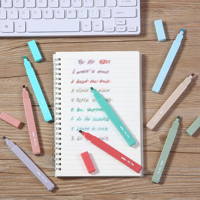 Mr. Pen- Aesthetic Highlighters No Bleed, 8 Pack, Cute Highlighters Assorted - Image 6