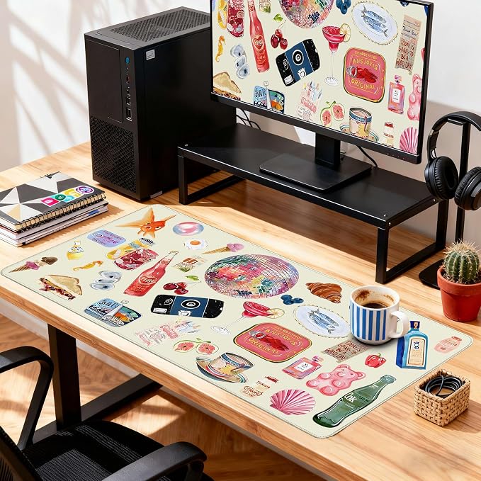 Desk Cover Mat, Large Cute Mouse Pad, Desk Pad Mat Decor - Image 6