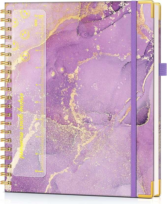 Hardcover Spiral Notebook Journal 8.5” x 11”, A4 Large Cute Notebooks by UEBZFOCS