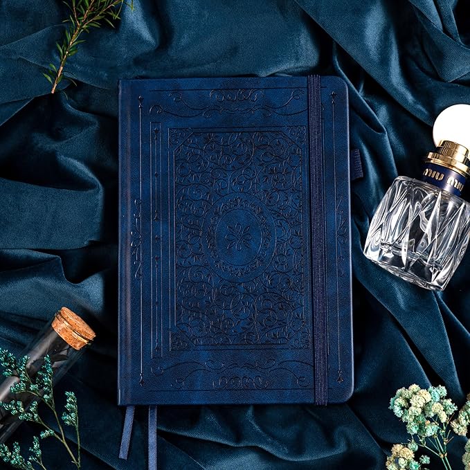 TIEFOSSI Bullet Dotted Journal Notebook, 160gsm 256 Numbered Thick Paper, A5 Hardcover Dotted Grid Diary for Women Men Work Writing, Bullet Journaling, Drawing, 5.8 x 8.3 in-DeskLoop Office