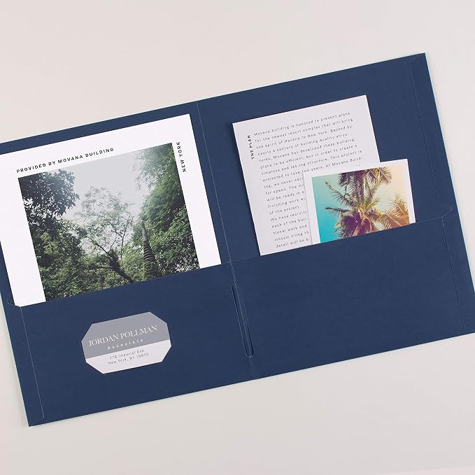 Avery Two Pocket Folders, Holds up to 40 Sheets, Business Card Slot, - Image 8
