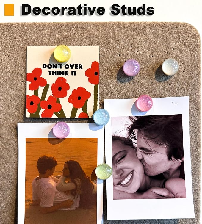 Cute Push pins, Decorative Studs, 24 Glittering pins, Suitable - Image 2
