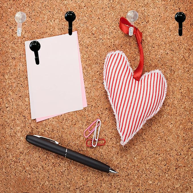 50 PCS Push Pin Hooks, Plastic Heads Cork Board Hooks Decorative Thumb Tacks - Image 6