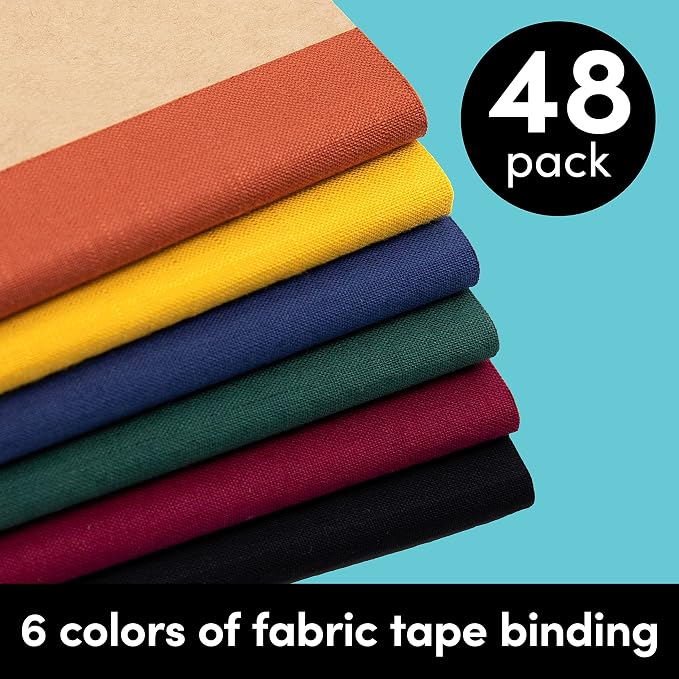 PAPERAGE 48-Pack Composition Notebook Journals, 120 Pages, Kraft Cover - Image 2