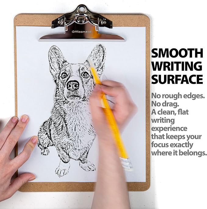 Officemate Recycled Wood Clipboards, Letter Size, Durable Hardboard Writing - Image 5