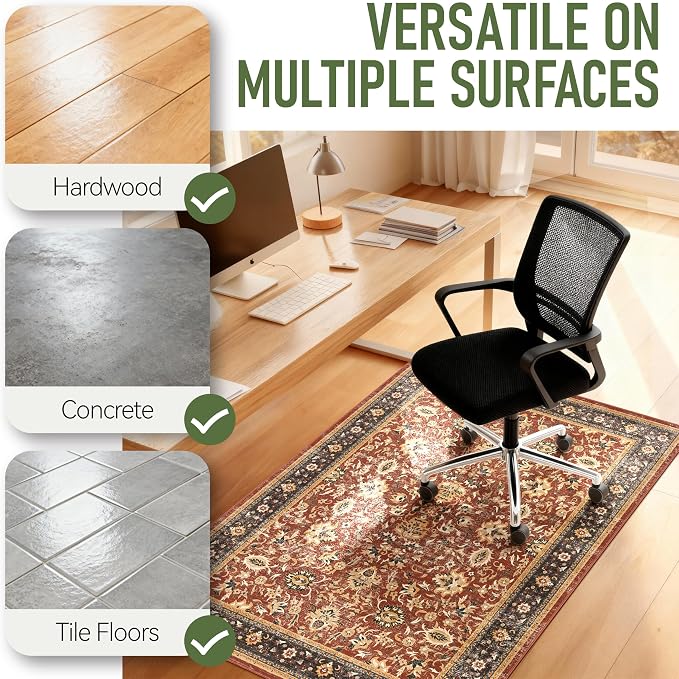 48"x60" Office Chair Mat for Hardwood, Under Desk Chair Mat for Home Office - Image 3