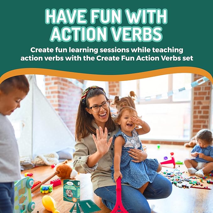 50 Action Verbs Flash Cards - Image 7