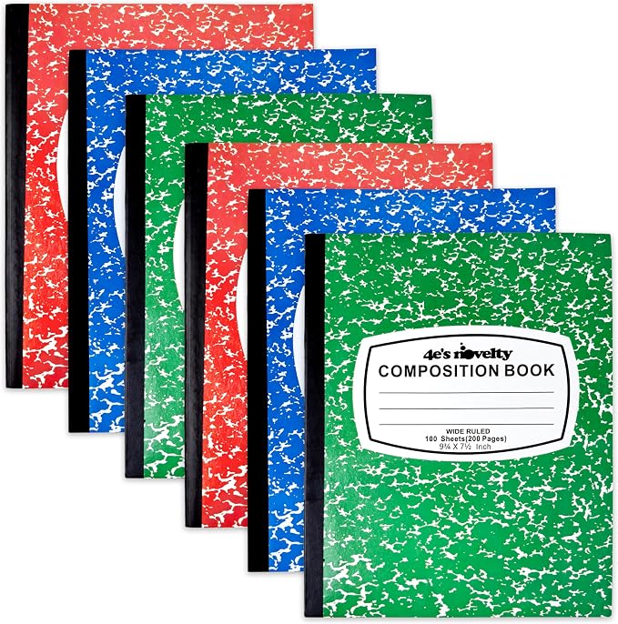 4E's Novelty Wide Ruled Composition Notebooks - Image 9