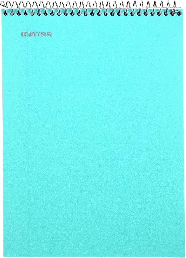 Mintra Office TOP BOUND Durable Spiral Notebooks (Teal, College Ruled 3pk)-DeskLoop Office