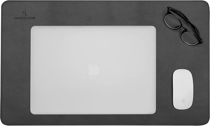 Gallaway Leather Desk Mat, Desk Writing Pad - Image 3