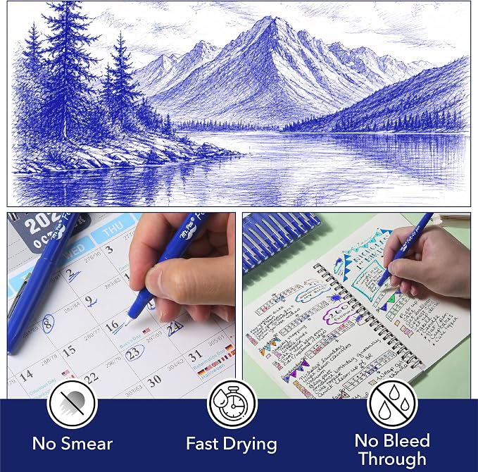 Mr. Pen- Felt Tip Pens, 36 Pack, 0.7 mm, Fast Dry | No Smear, Planner Markers - Image 4