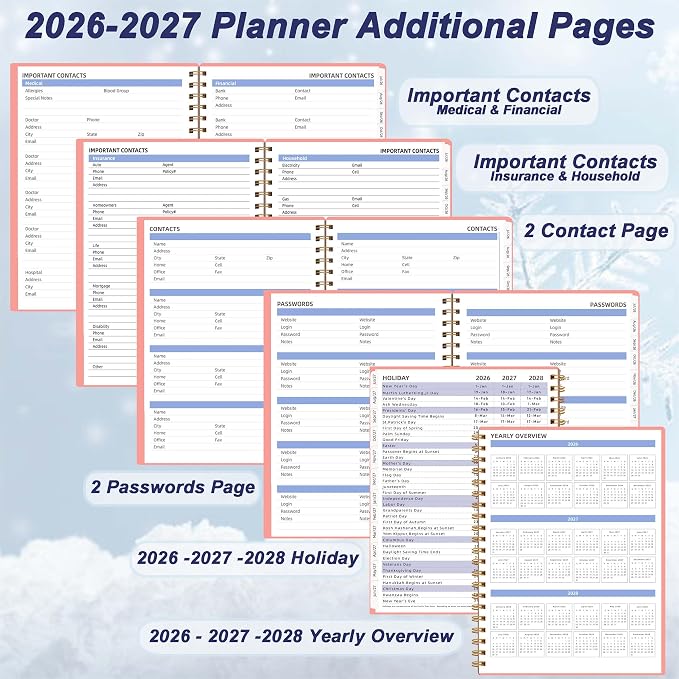 2026-2027 Monthly Planner, 18 Months Agenda Planner from Jul 2026-Dec 2027 - Image 4