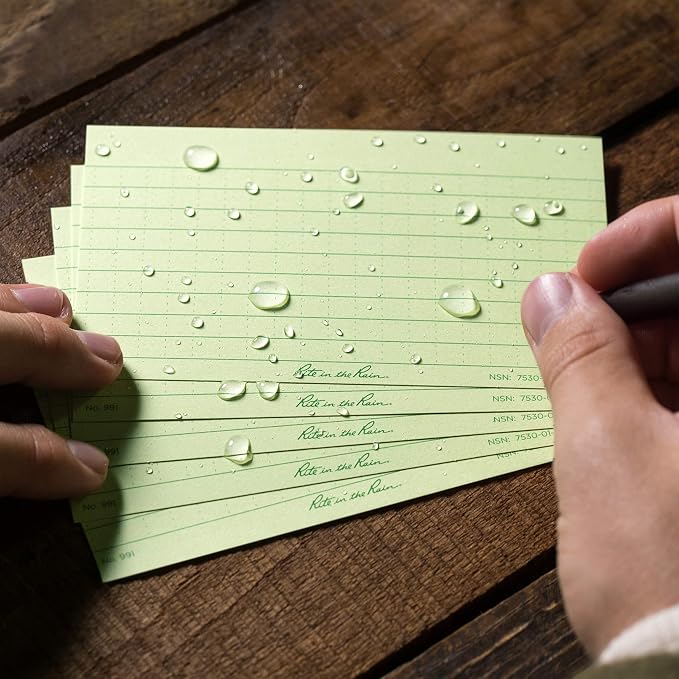 Rite in the Rain Weatherproof Index Cards, Universal Pattern - Image 6