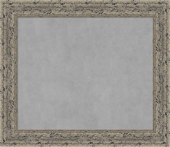 Amanti Art Silver Framed Magnetic Board 25x29 Medium Vision Board by AmantiArt