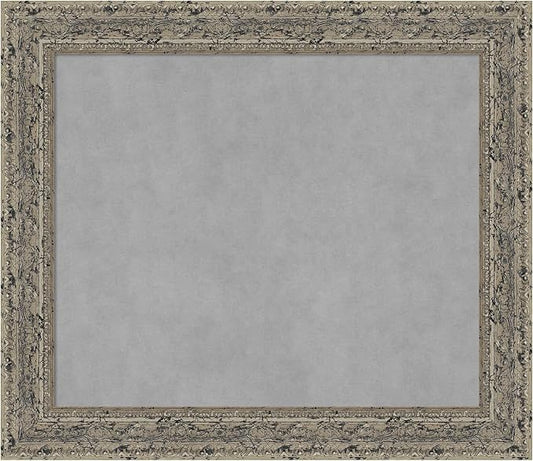 Amanti Art Silver Framed Magnetic Board 25x29 Medium Vision Board by AmantiArt